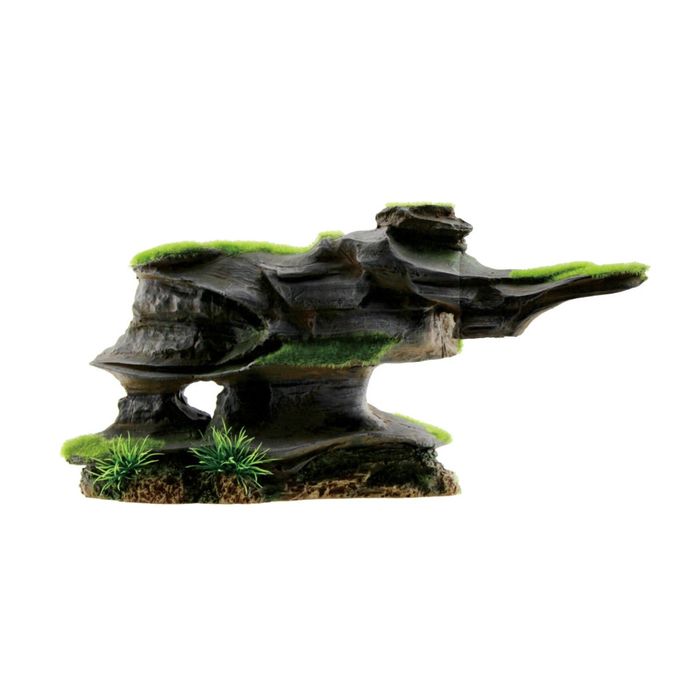 Композиция декоративная ArtUniq Mossy Figured Rock XL Фигурная скала со мхом, 31x10x16 см