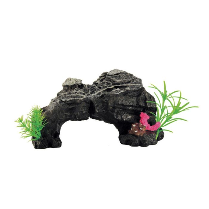 Композиция декоративная ArtUniq Rocky Arch With Plants Скальная арка с растениями 24x12x14см