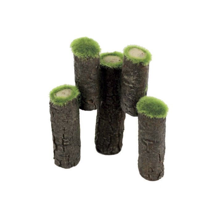 Композиция декоративная ArtUniq Mossy Logs Брёвна "Со мхом" 11x6x12 см