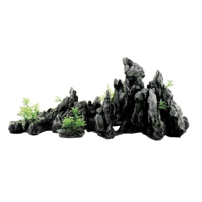 Композиция декоративная ArtUniq Steep Gray Cliffs XL1 Крутые серые скалы, 74,5x21x33 см