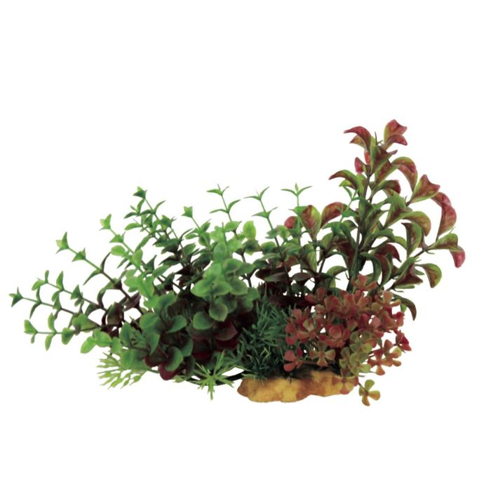 Композиция из искусств. растений на ветке "Людвигия и Бакопа", 20x10x15 см