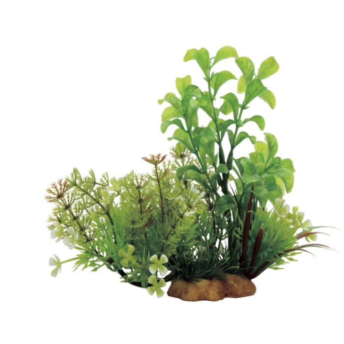 Композиция из искусств. растений на ветке "Людвигия и лимнофила", 20x10x15 см