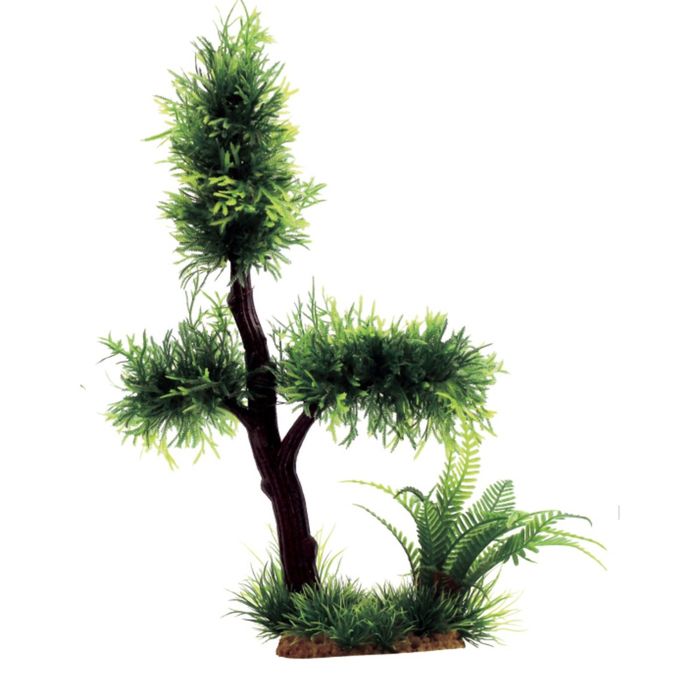 Композиция из искусств. растений на коряге "Мох на коряге", 25x15x33 см