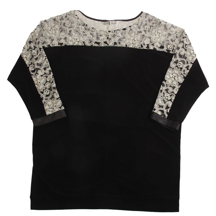 Блуза женская 2-020, цвет чёрный, рост 164 см, р-р 50