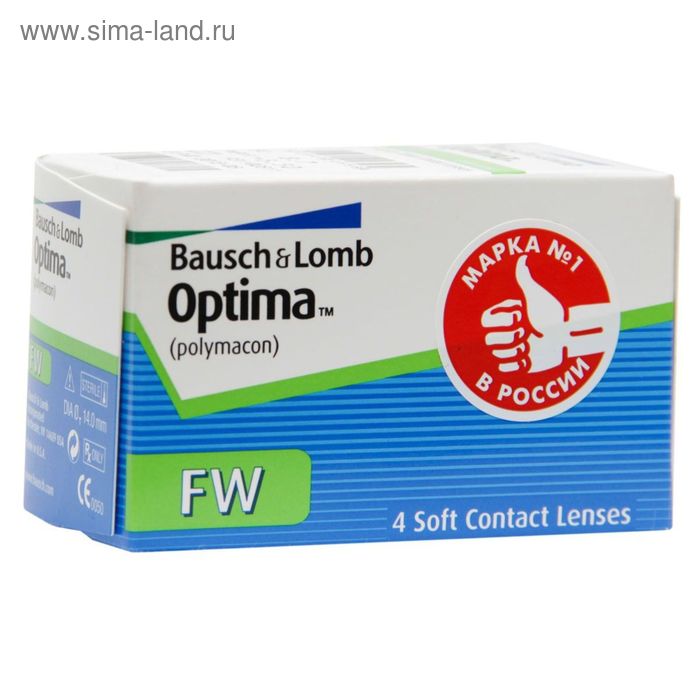 

Контактные линзы Optima FW, -3,75/8,4, в наборе 4 шт.