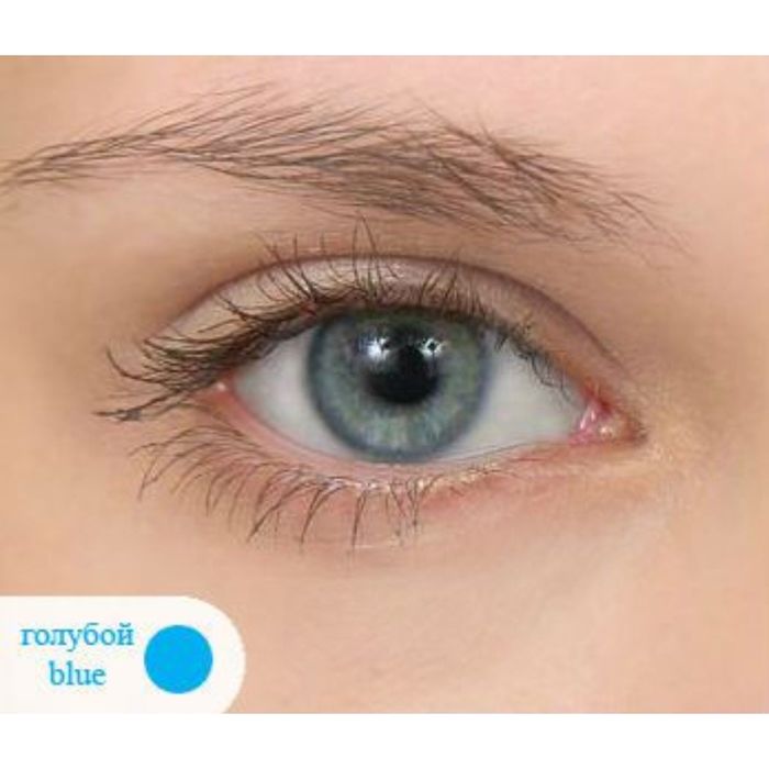 Цветные контактные линзы Optosoft Tint Blue, диопт. -6, в наборе 1 шт.