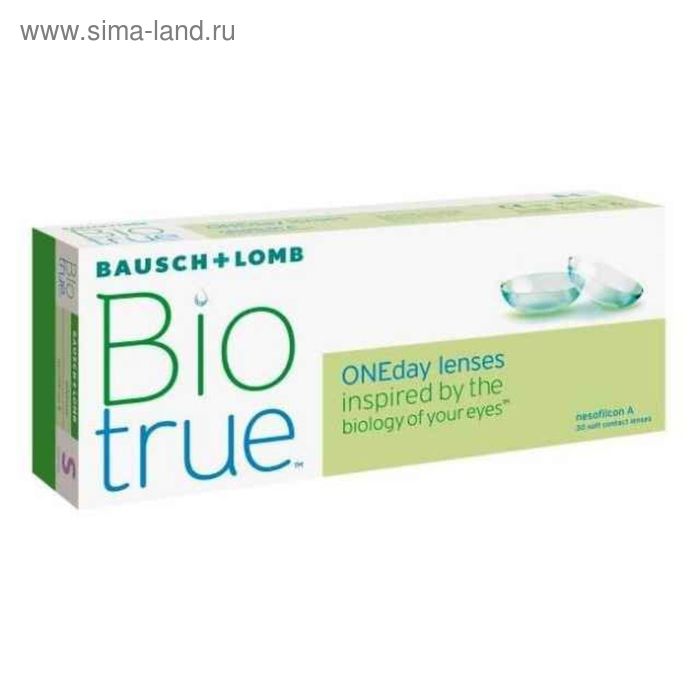 

Контактные линзы Biotrue ONE day , -2,5/8,6, в наборе 30 шт.