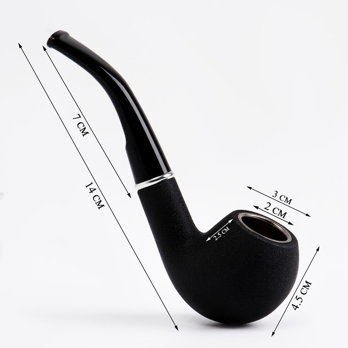 Курительная трубка для табака Командор, классическая, 14 см трубка классическая круглая 14 см коричневая