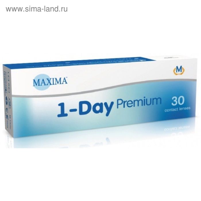 Контактные линзы Maxima 1-Day Premium 30 pk, -1,25/8,6 в наборе 30 шт.