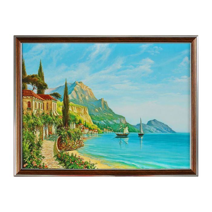 Картина "Лазурный берег" 33х43 см