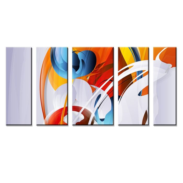 Модульная картина "Разноцветные узоры"