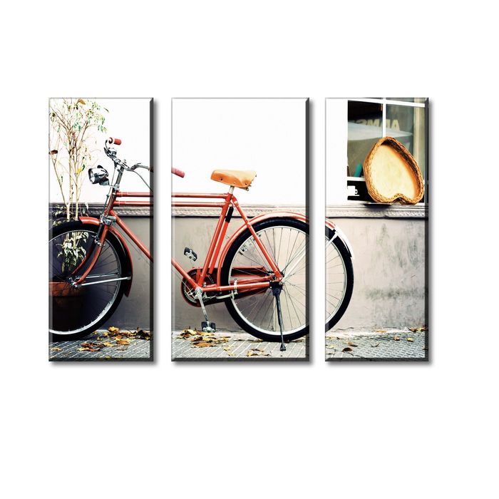 Модульная картина "Винтажный велосипед"