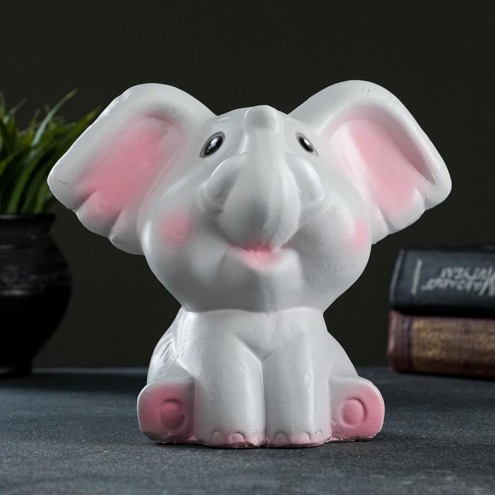 Копилка "Слоник" 17см серый