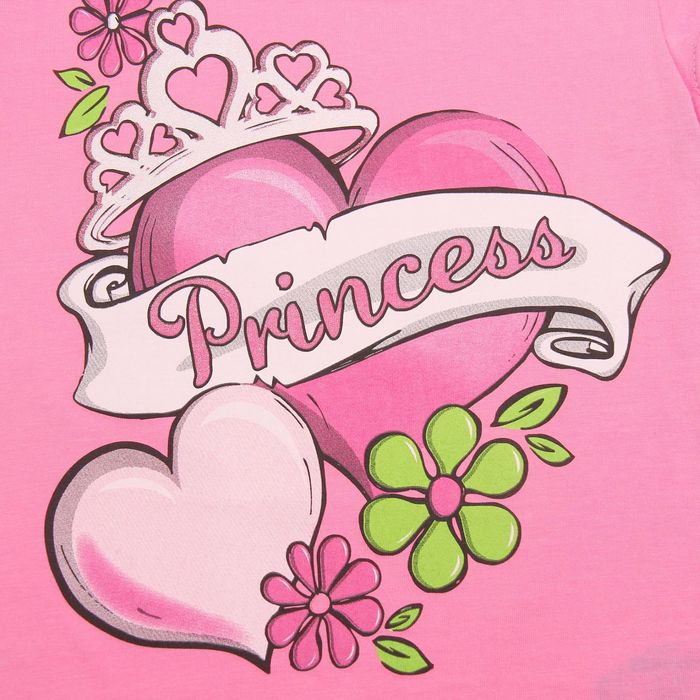 Футболка для девочки, рост 92 см, цвет розовый МИКС, арт. Л522