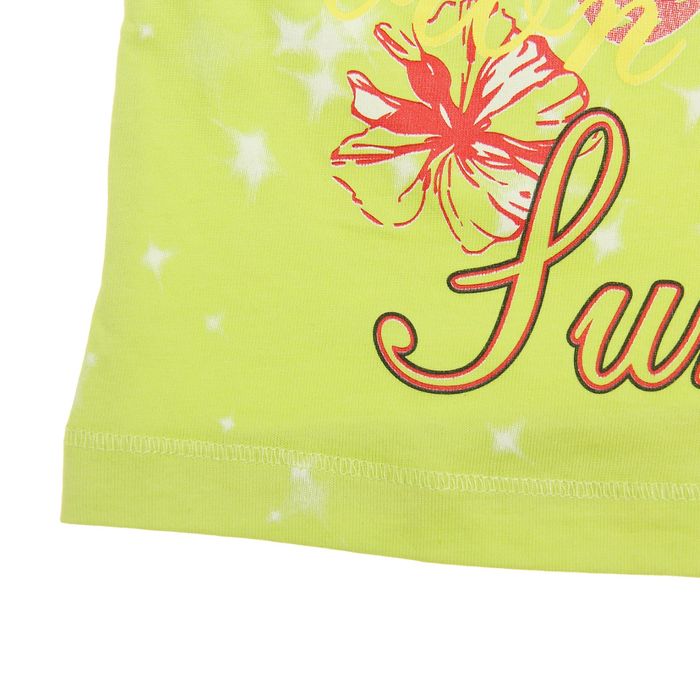 Футболка для девочки, рост 122 см, цвет лайм Л614