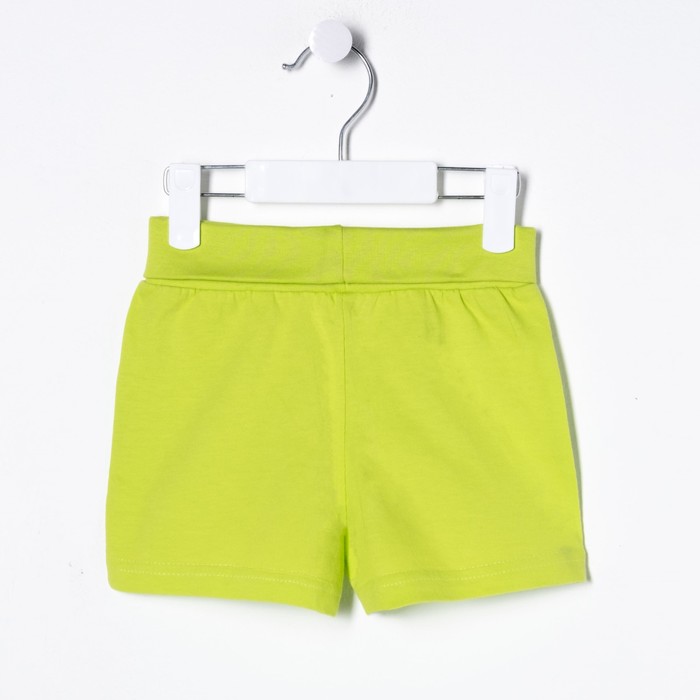 Комплект для мальчика (джемпер+шорты), рост 80 см, цвет лайм/экрю Н011_М