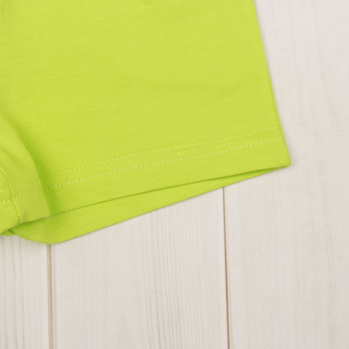 Комплект для мальчика (джемпер+шорты), рост 80 см, цвет лайм/экрю Н011_М