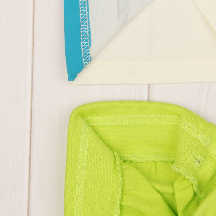 Комплект для мальчика (джемпер+шорты), рост 80 см, цвет лайм/экрю Н011_М