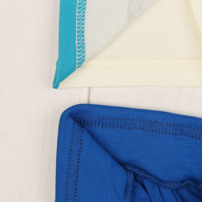 Комплект для мальчика (джемпер+шорты), рост 86 см, цвет васильковый/экрю Н011_М