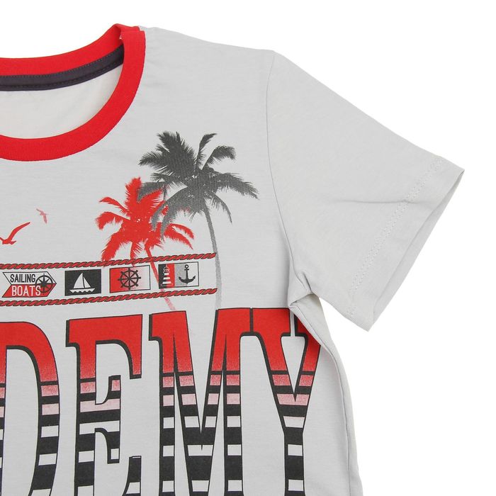 Футболка для мальчика, рост 146 см, цвет светло-серый Н645