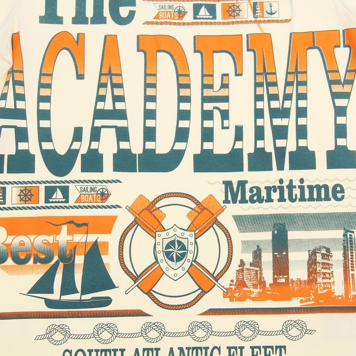 Футболка для мальчика, рост 128 см, цвет экрю Н645