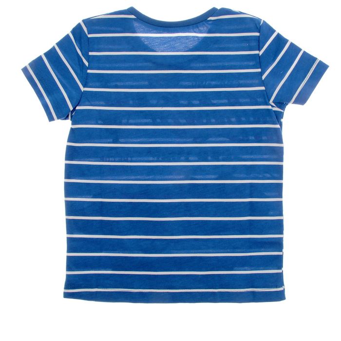Футболка для мальчика, рост 128 см, принт полоска Н646