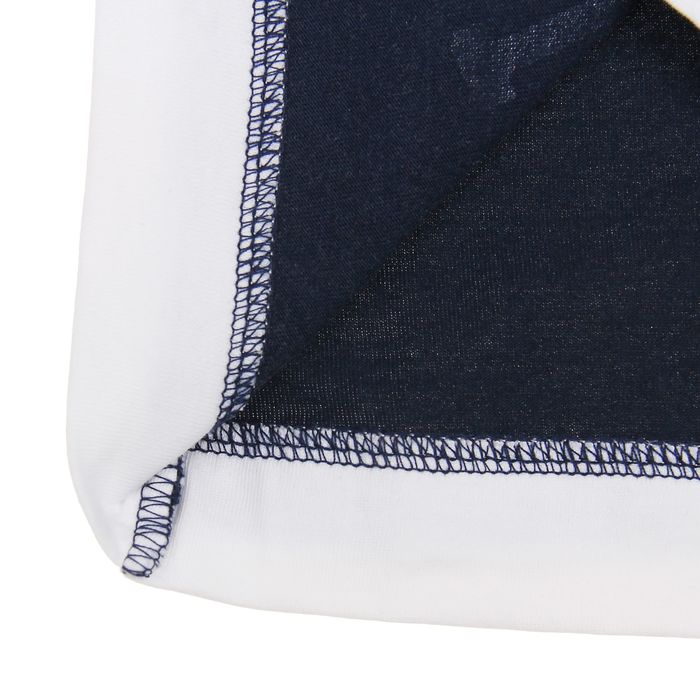 Футболка для мальчика, рост 98 см, цвет тёмно-синий/белый Н657