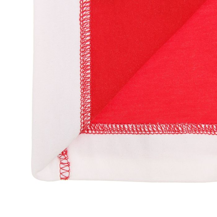 Футболка для мальчика, рост 110 см, цвет красный/белый Н657