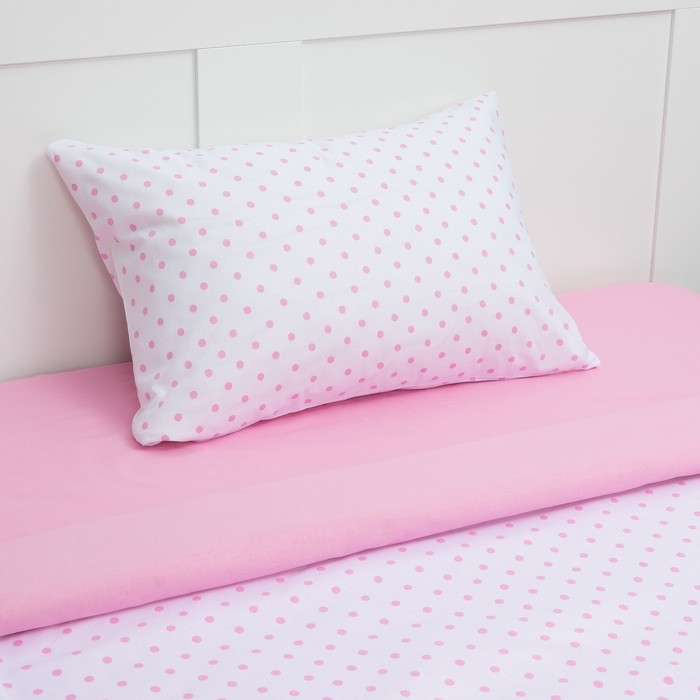 Постельное бельё "Этелька" 1.5 сп. Розовая колыбельная 143х215 см, 150х214 см, 50х70 см, поплин