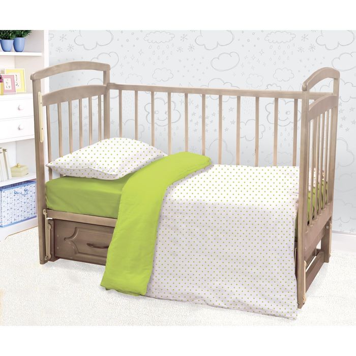 Постельное бельё "Этелька" бейби Летние сны 147х112 см, 100х150 см, 40х60 см - 1 шт., поплин