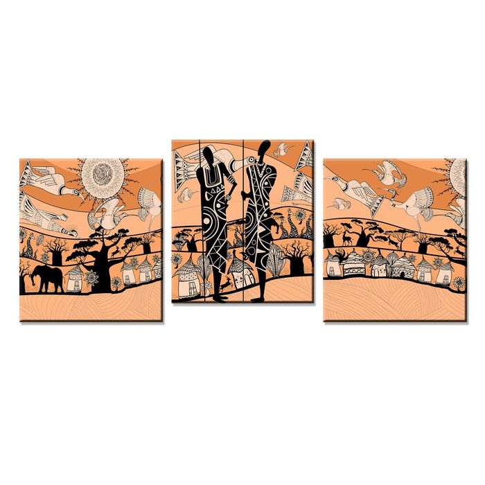 Модульная картина "Африканские жители"