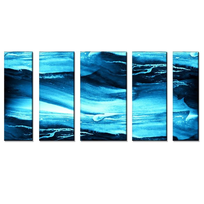 Модульная картина "Голубой агат"