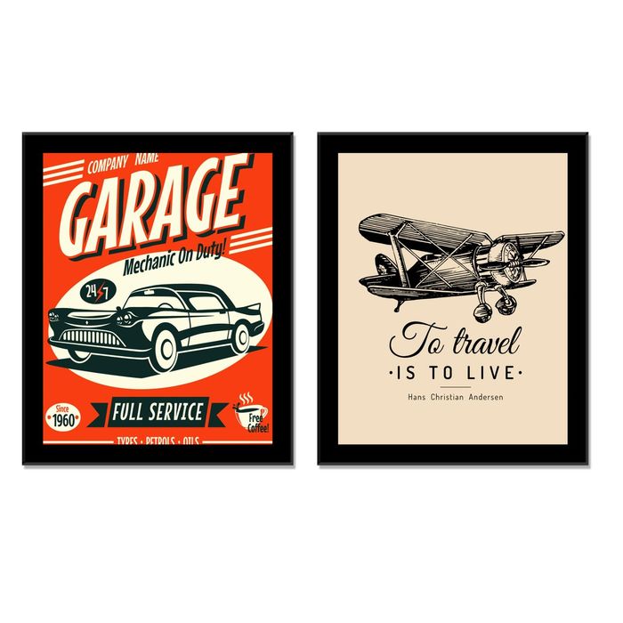 Модульная картина "Ретро: уличные афиши"