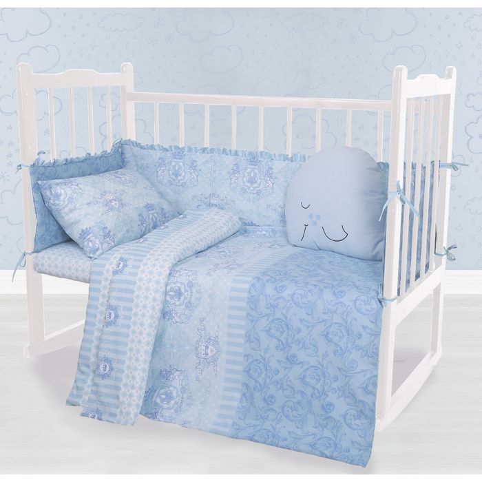 Детское постельное бельё "Этелька" бейби Наследник147*112 см, 60*120 + 20 см, 40*60 см - 1шт, 100% хлопок, бязь 125 г/м2