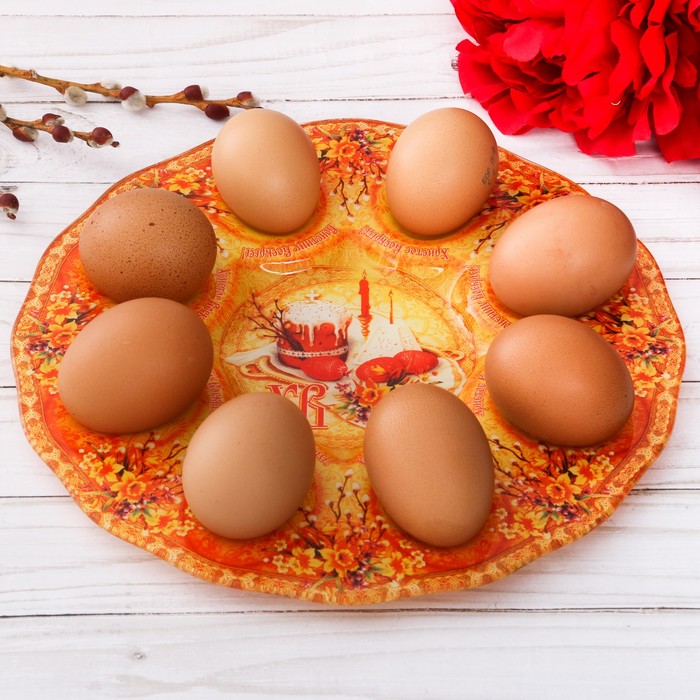 Подставка на 8 яиц "Пасхальная композиция"