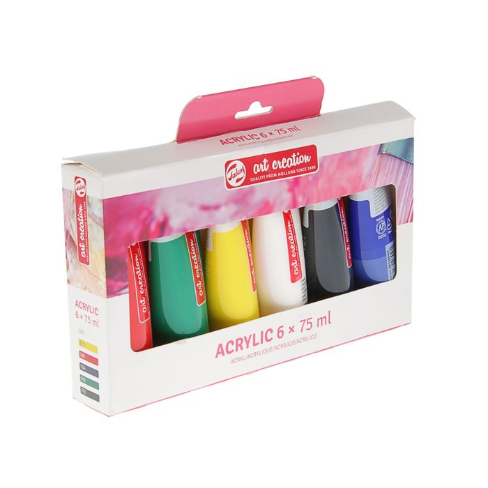 Краска акриловая в тубе набор 6 цветов*75 мл Royal Talens Art Creation 358280