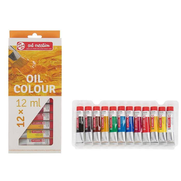 Краски масляные художественные набор в тубах 12 цветов*12 мл Royal Talens Art Creation 902011
