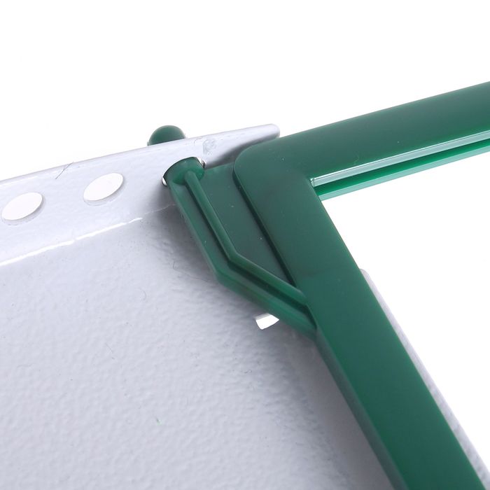 Рамка пластиковая для перекидной системы A4, INFOFRAME, без протектора, цвет зелёный