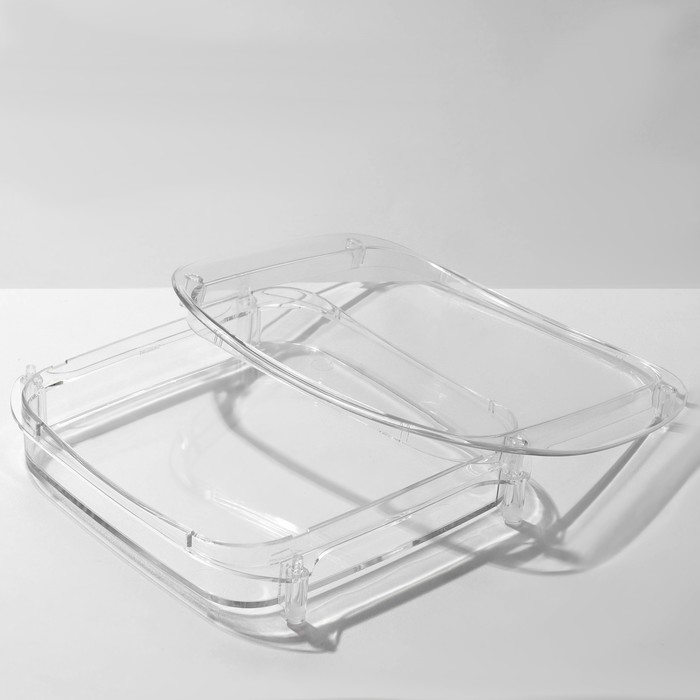 Монетница пластиковая, объемная, с местом для рекламной вставки h3,6