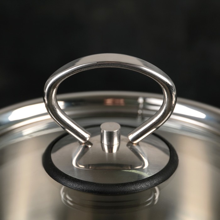 Кастрюля 1,8 л, d=16 см "Магнолия Классика", стеклянная крышка