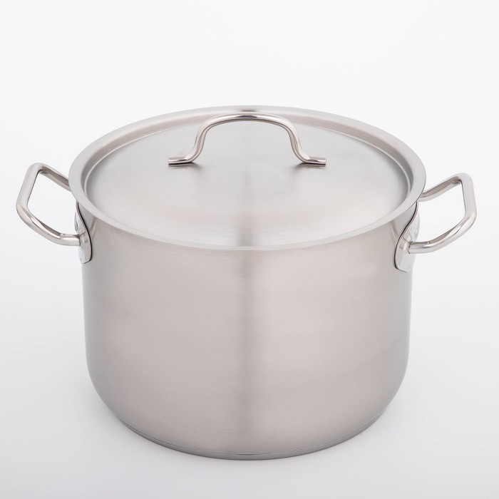 Кастрюля 11,2 л, d=28 см "Профессионал", с металлической крышкой