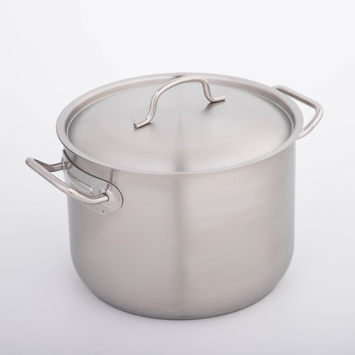 Кастрюля 11,2 л, d=28 см "Профессионал", с металлической крышкой