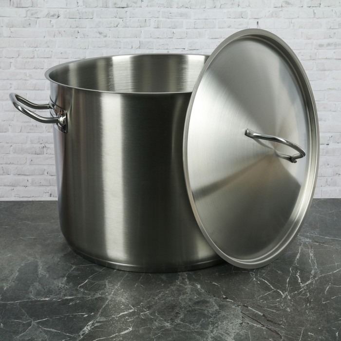 Кастрюля 15 л, d=30 см "Профессионал", с металлической крышкой