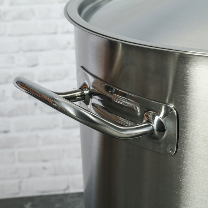 Кастрюля 15 л, d=30 см "Профессионал", с металлической крышкой