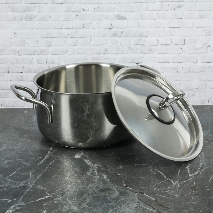 Кастрюля 2,3 л, d=18 см "Орхидея Классика", с металлической крышкой