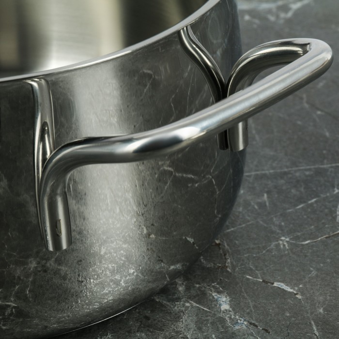 Кастрюля 2,3 л, d=18 см "Орхидея Классика", с металлической крышкой