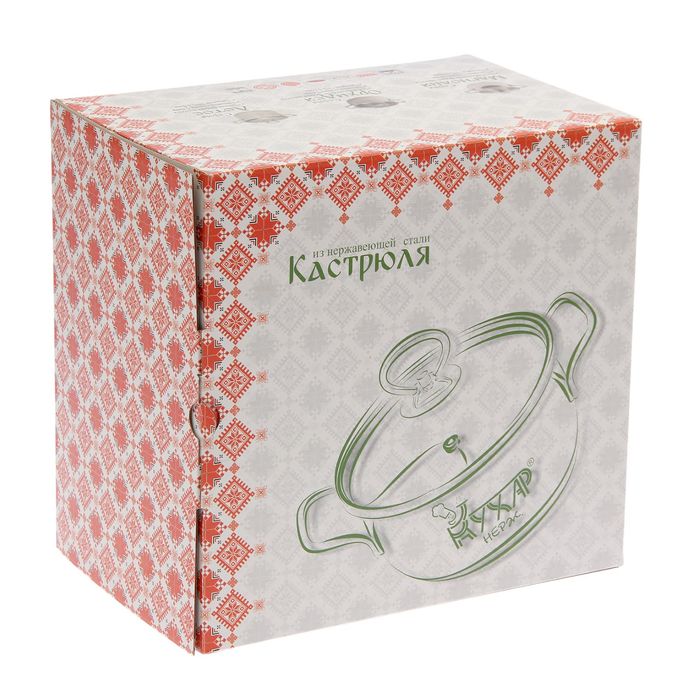 Кастрюля 5 л, d=24 см "Лотос Профессионал", с металлической крышкой