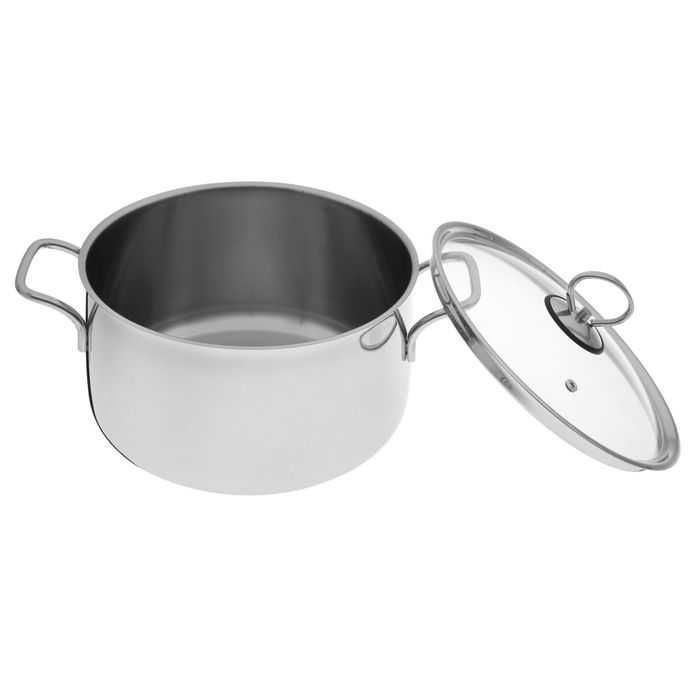 Кастрюля 5,6 л, d=22 см "Орхидея Классика", стеклянная крышка