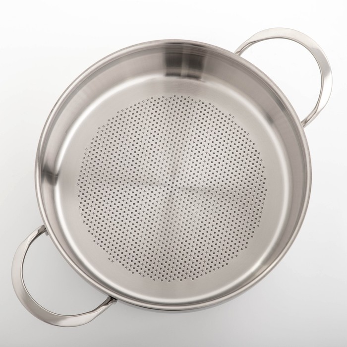 Кастрюля для тушения 3 л "Магнолия Классика", 24 см, стеклянная крышка