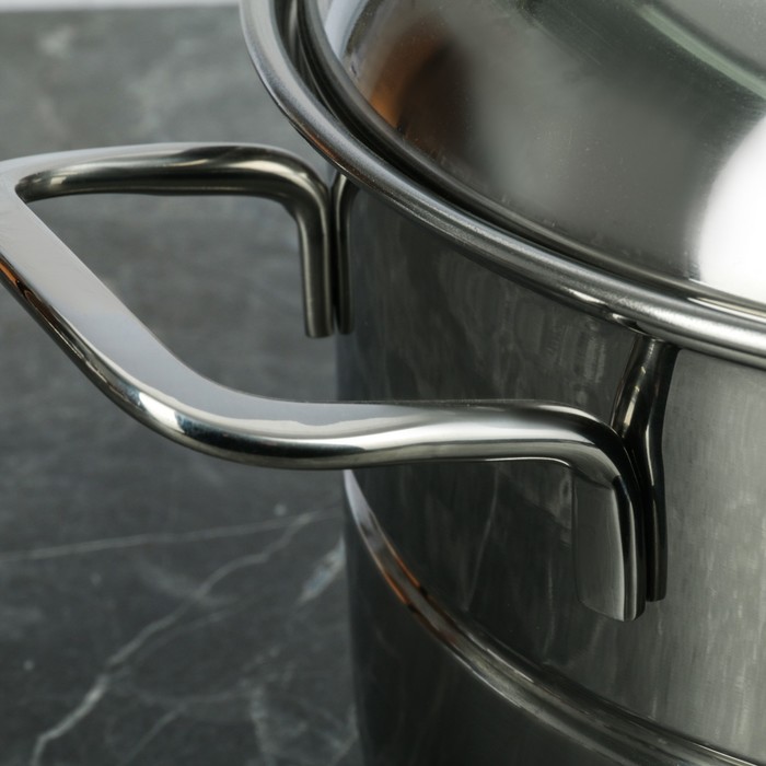 Кастрюля-пароварка 4 л "Грация" 1 уровень, с комбинированной крышкой